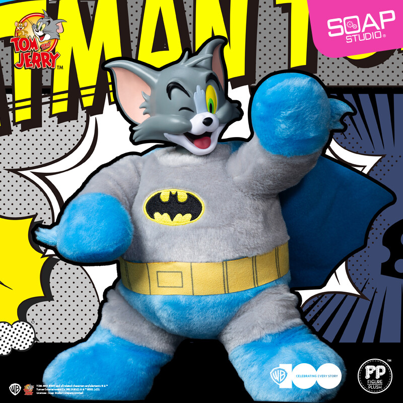 Soap Studio Tom And Jerry X Batman Action Figure Plush Toy