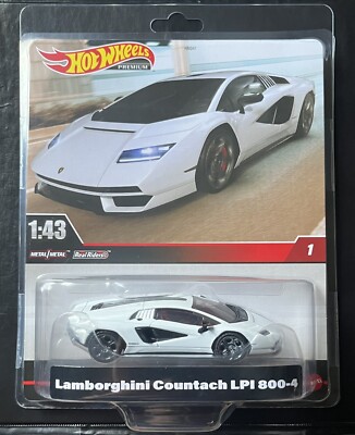  Hot Wheels Premium Car Culture 1:43 Lamborghini Countach LPI 800-4 #1 (2023) 