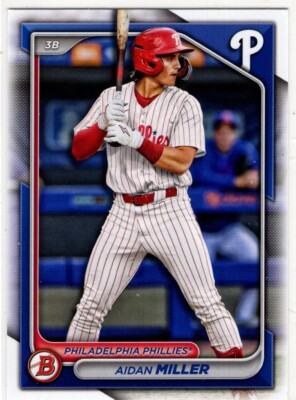 2024 Topps Bowman Draft Baseball Aidan Miller No. BD-115 Philadelphia Phillies