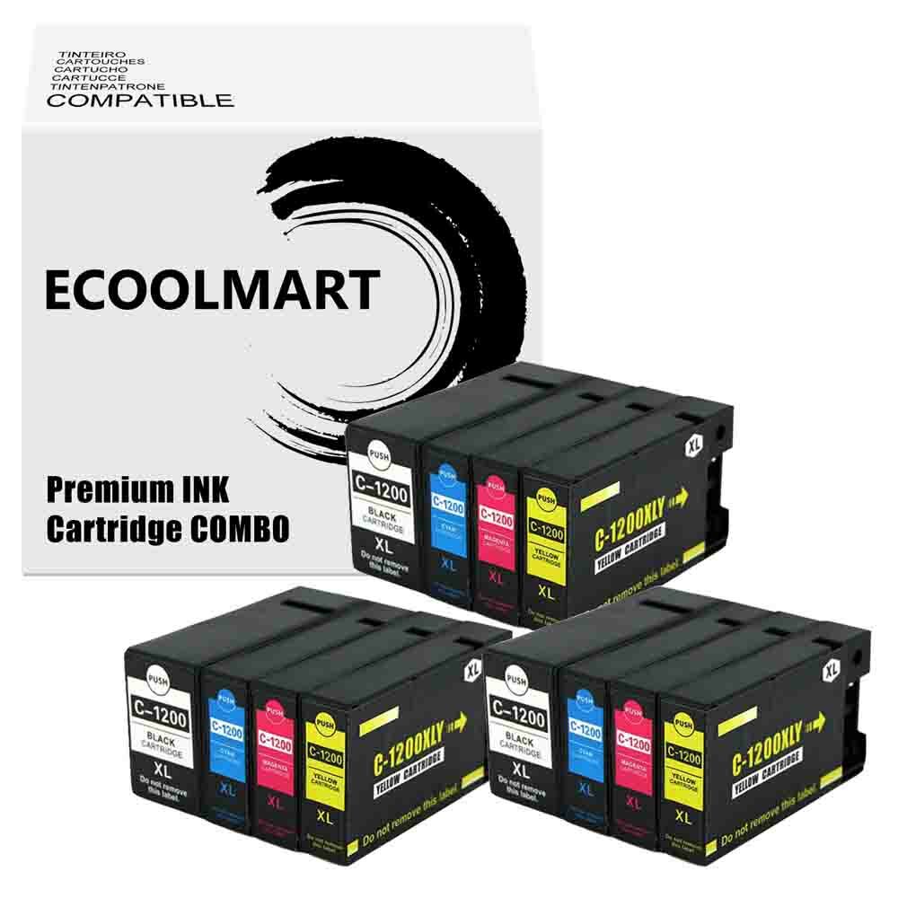12PK Ink Cartridge Compatible for PGI1200XL PGI-1200XL MAXIFY MB2320 MB2120