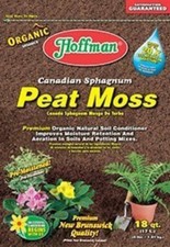Hoffman Canadian Sphagnum Peat Moss Soil Conditioner, 18 Quart Bag