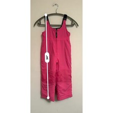 LL Bean Snow Ski Bib Little Kid  s 4 Girls adjustable strap pink vintage