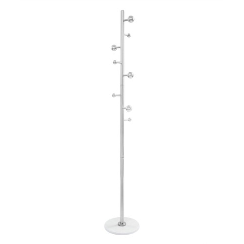 Coat Rack For Entryway Freestanding Coat Stand Corner Coat Rack White 8 Hooks - Picture 10 of 19
