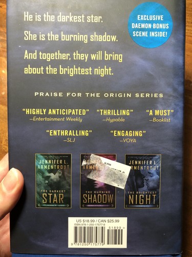 Jennifer L. Armentrout Signed 1st ED HB Book The Brightest Night Hardback - Picture 6 of 17