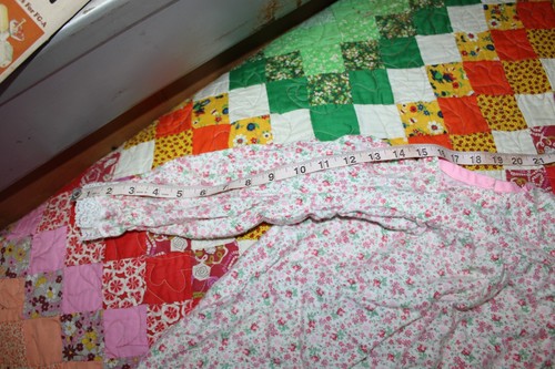 Girl's Nightgown (NO SIZE, See Measurements) Toddler Vintage Flannel Floral 4/5? - Picture 3 of 6