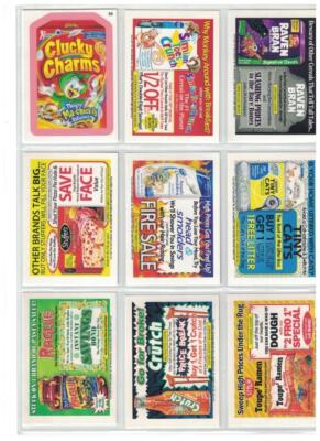 2011 WACKY PACKAGES ANS 8 COMPLETE SET OF 55 RED BORDER PARALLEL