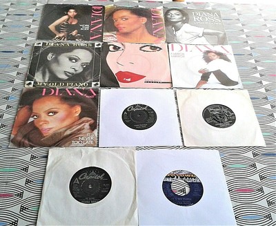 11 X Diana Ross 7 Singles 7 Picture Sleeves Vinyl 9 Exc 2 Vg All Shown Ebay