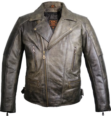 Brown Vintage Motorrad Jacke Retro Designer Motorrad Lederjacke