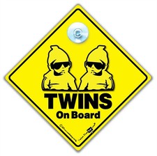 Twins On Board Sign, Twins On Board Hoodie Car Sign, Baby On Board Sign