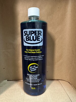 GLB Swimming Pool & Spa Hot Tub Super Blue Clarifier Quart Chemical