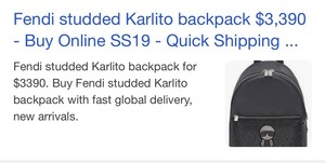 fendi karlito backpack