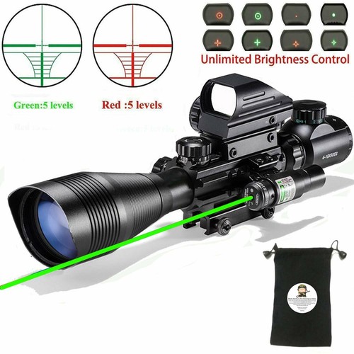 XOPin Hunting Rifle Scope Combo C416/12x50EG Dual Illuminated with