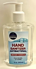Pump Hand Sanitizer, Antibacterial, Instant Formula, Kills 99.9% of germs, 8 oz