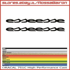 KIT 2 ADESIVI FIAT 500 ABARTH ESSEESSE mm.200xmm.14 STICKERS AUFKLEBER PEGATINAS