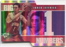 2002 JARED JEFFRIES PRESS PASS BIG NUMBERS DIE-CUT INSERT CARD!