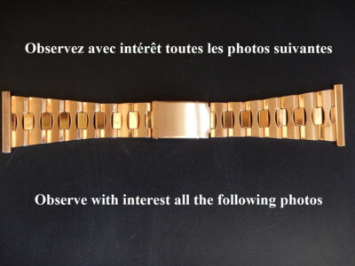 24 25 26 27 28MM GOLD PLATED BRACELET ROWI STOCK NEW #S 80