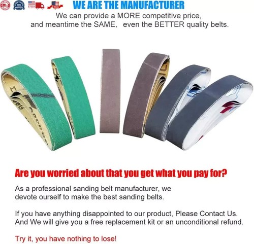 24-Piece Replacement Knife Sharpener Belts for Work Sharp Ken Onion Edition New - Picture 3 of 4
