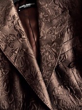 Dolce & Gabbana Jacquard Blazer Jacket It44 Uk12 Rrp1890gbp New Auth