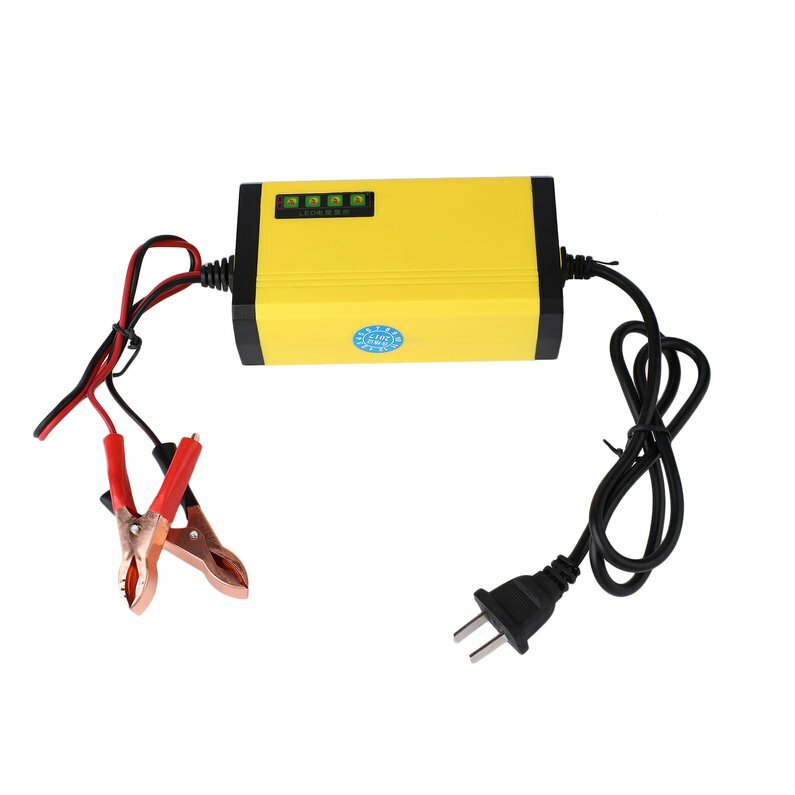 Mini Portable 12v 2a Car Motor Smart Battery Charger Led Adapter