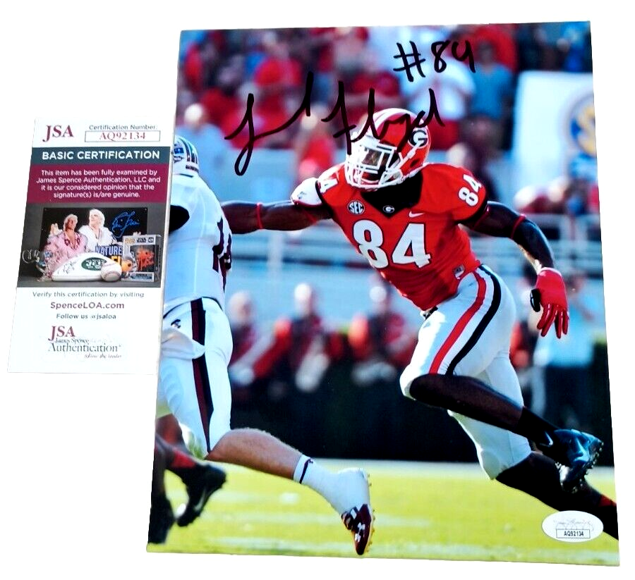 GEORGIA BULLDOGS Leonard Floyd SIGNED 8X10 Photo JSA COA 
