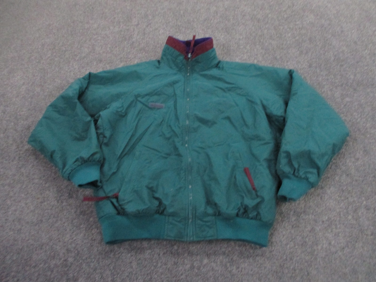 Vintage Columbia Fleece-Lined Jacket for Men Size L Outdoor Hiking Gear