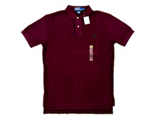 MINOR DEFECT Polo Ralph Lauren Short Sleeve Classic Fit Polo Shirt - Wine - Sm