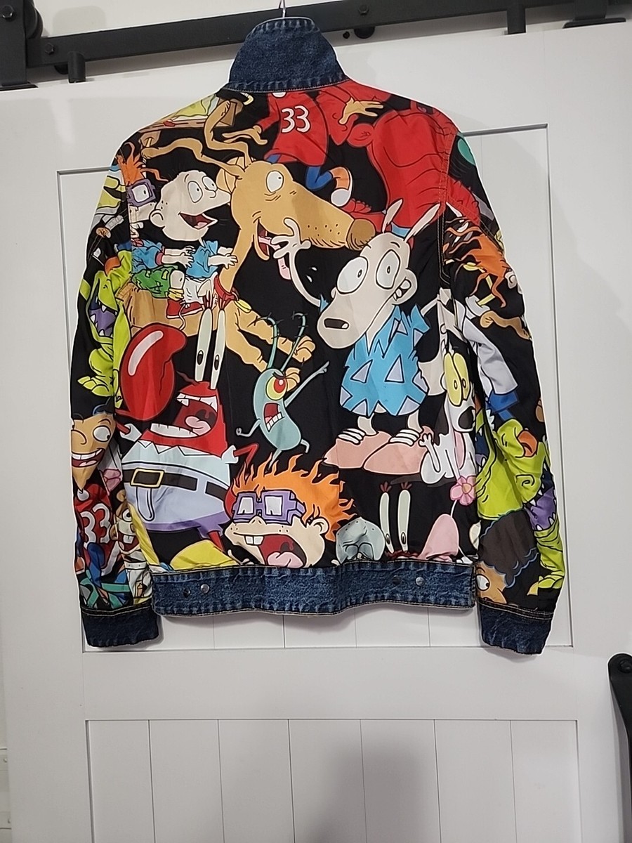 Nickelodeon Members Only Cartoon Reversible Unisex Denim Nickelodeon Members Only Cartoon Reversible Unisex Denim