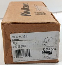 1 NEW KWIKSET 92001-558 HALL CLOSET PASSAGE POLO KNOB NIB  MAKE OFFER  