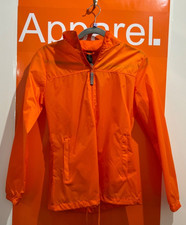 Ladies B&c Rain Coat / Jacket, Hidden Hood, Orange, Size Xs, Brand New, Sf