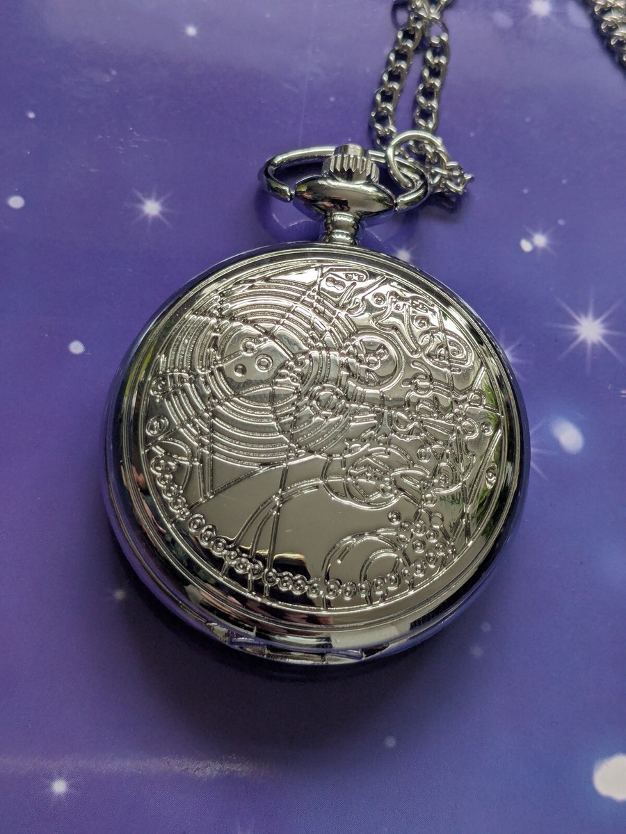 Doctor Who Pocket Fob Watch Hunter Chameleon Arch Prop Working Chain