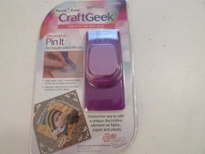 Purple Cows CraftGeek Decorative Pin It Pin Stapler With 5 Pin Set 
