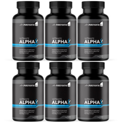 Ultimate Alpha Super Strength Male Health to Boost Stamina 90 Caps - 6 Bottles