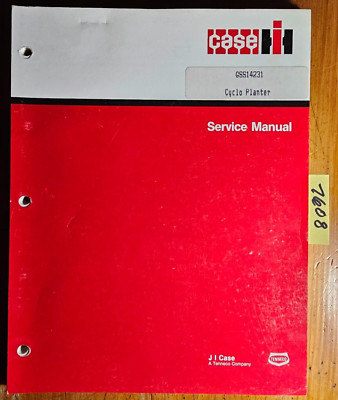 Case IH International Cyclo Planter Service Manual GSS 1423-1 w/Revision 3 3/78