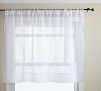 Solid White Sheer Window Curtain Voil In ALL Sizes - NEW ARRIVAL SALE!!!