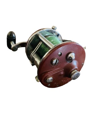 Moulinet de pêche Penn Peer n° 209 avec poignée verte vintage