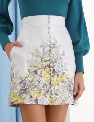 zimmermann brightside wrap mini skirt