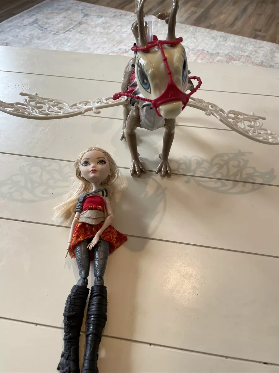 Ever After High Dragon Games Apple White Doll and Braebyrn Dragon