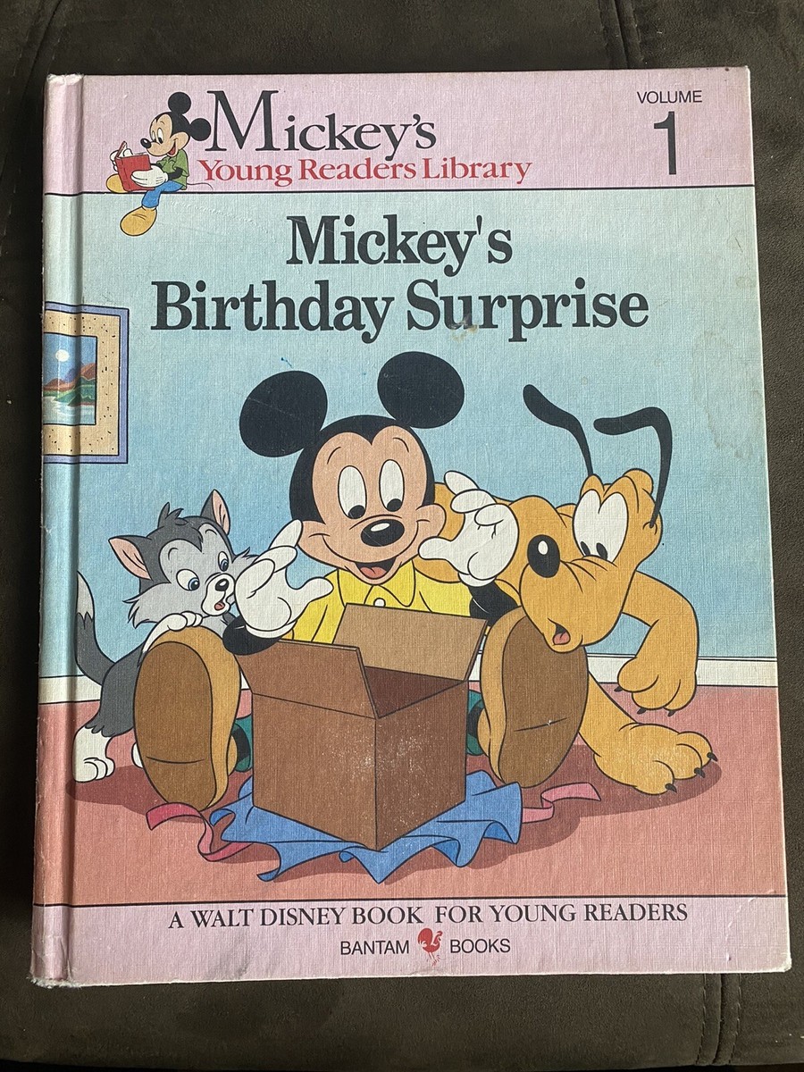 Vintage 1990 Walt Disney Mickey's Birthday Surprise Volume 1 Book