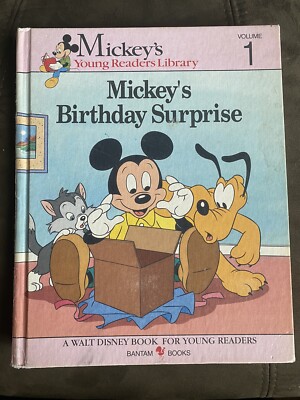 Vintage 1990 Walt Disney Mickey's Birthday Surprise Volume 1 Book