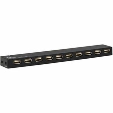 Eaton Tripp Lite Series 10-Port USB 2.0 Hub with Power Supply and International