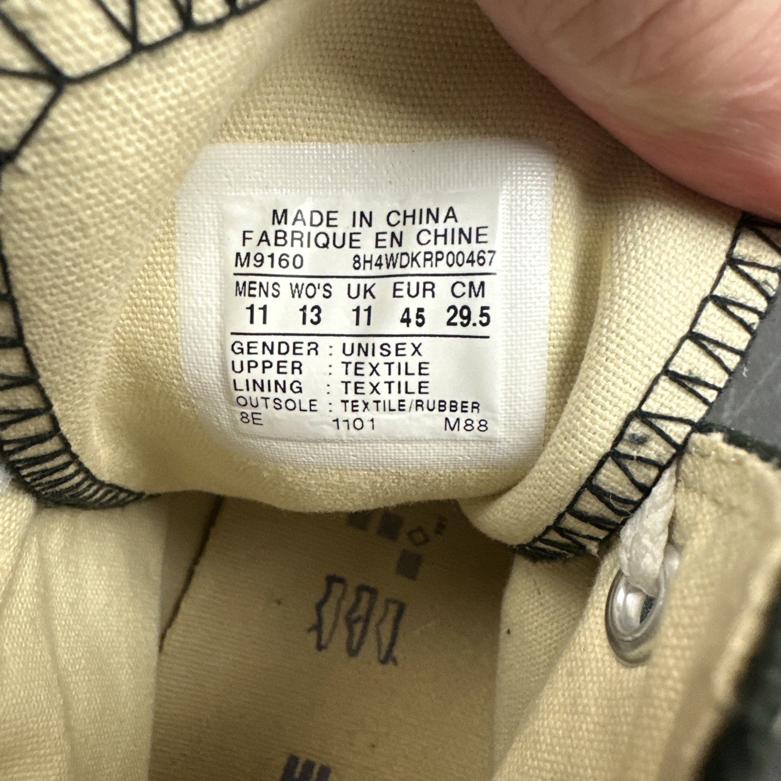 Vintage Converse All Star Chuck Taylor Men's Shoes Size 11 Black Sneakers thumbnail 6