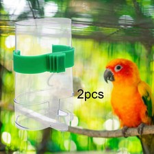 2 Pieces Automatic Bird Water Dispenser Parrot Water Feeder for Finch Canary