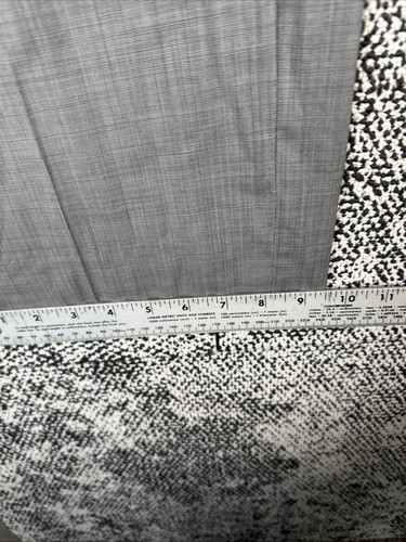 Reda Super 100’s Wool Dress Pants Mens 35 X 30 Gray Check Italy Pleated READ - Picture 10 of 11