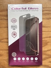 Colorful Gloss Pink Privacy Screen Protector iPhone 17 Air 9H Hardness
