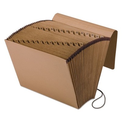 Esselte Full-Flap Daily Expanding Files ESSK17DOX Brown Document Organizer