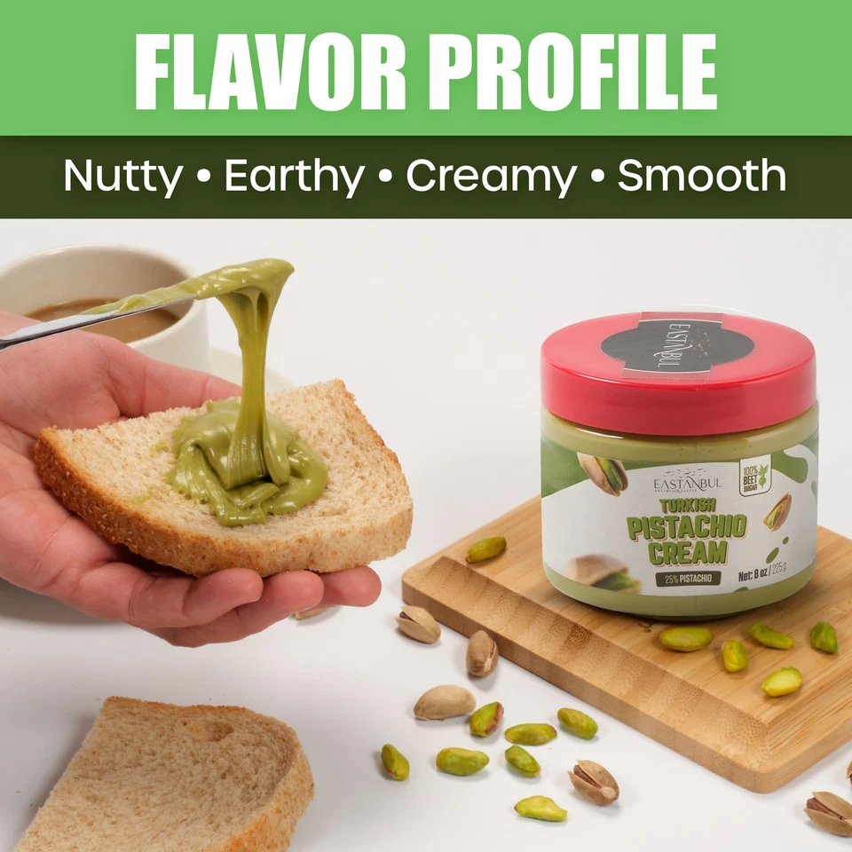 Фисташковый крем Eastanbul, 8 унций, фисташковое масло, турецкий фисташковый крем - Изображение 4 из 4