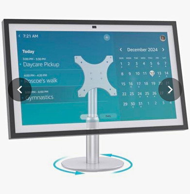 Letlar Echo Show 15 21 Stand Adjustable Swivel Tilt Silver New