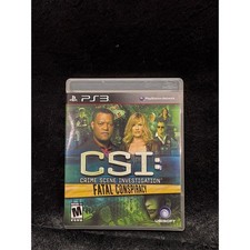 CSI: Crime Scene Investigation - Fatal Conspiracy (PlayStation 3, 2010) PS3 CIB