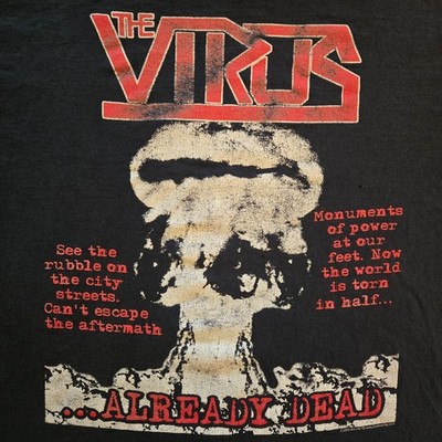 Vintage 2004 Punk T-Shirt - The Virus - Distressed (Size: M)