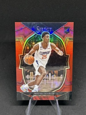 2022-23 Panini Select Moussa Diabate Concourse Red /199 RC Rookie #92 Clippers